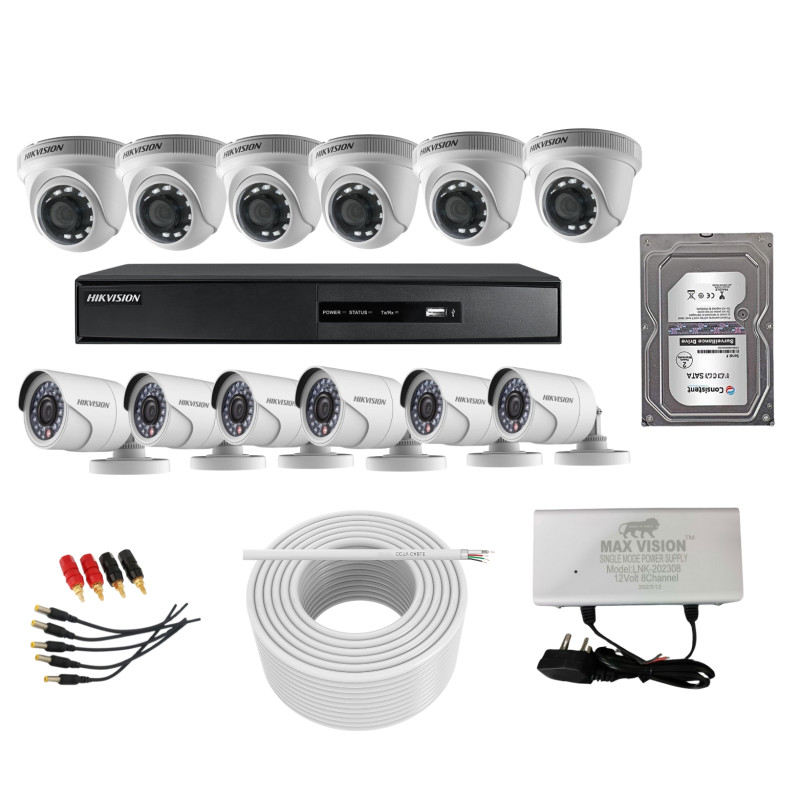 Hikvision Full HD 2MP 12 Full HD DVR Kit